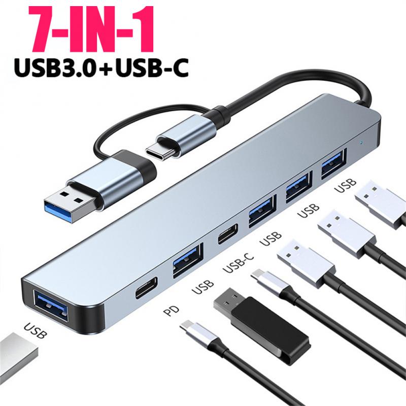 USB  ŷ ̼, ʽ ޴  , 3.0 C Ÿ, 7  1, 4 Ʈ, USB 2.0 , PD TF ī , 3.0 USB  ̼